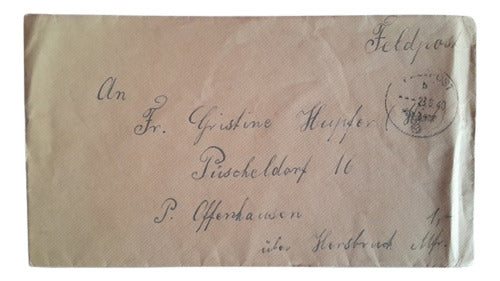L5 - Germany Feldpost Envelope, WWII, 1940 0