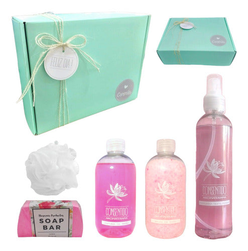 Zen Rose Spa Relaxation Gift Box Set for Women - N37 Happy Day - Set Caja Regalo Mujer Zen Rosas Kit Spa Relax N37 Feliz Día