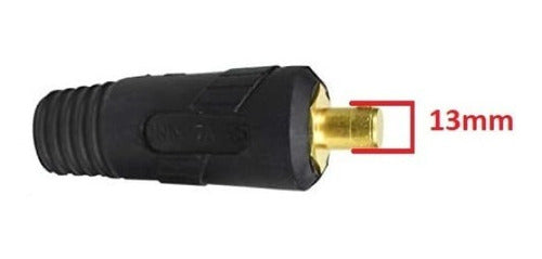 Telwin Conector Din Macho 13mm Para Cable - X 2 Unidades 1