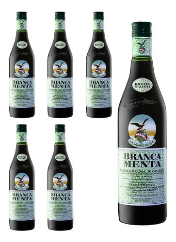 Aperitivo Fernet Branca Menta 750ml X 6 Bot. Quirino Bebidas 0