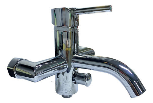 Tauro Bathroom Shower Monobloc Faucet with Transfer Deluxe Kit 4