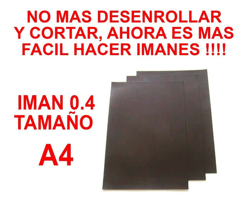 Generic Kit Para Hacer Sus Imanes 20 Iman + Papel Autoadhesivo A4 3