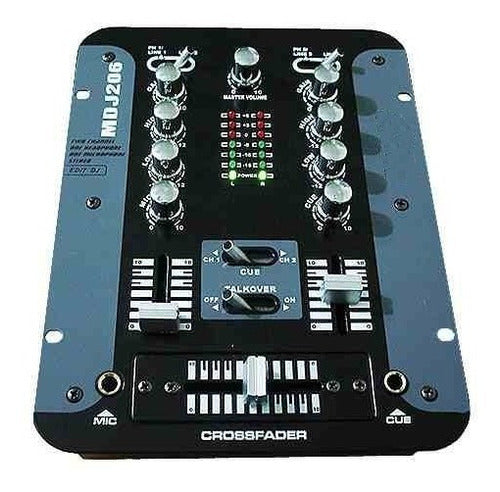 Sound Xtreme Stereo DJ Mixer Console 2 Channels 4 Stereo Inputs 0