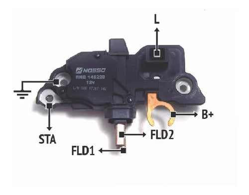 Regulador De Voltaje Compatible Con Bosch A4 Sprinter Bora 1