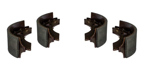 Kit of Brake Shoes with Tape Chevrolet S-10 Mitsubishi L-200 295 0