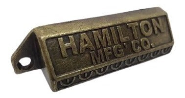 Manija Tirador Cubeta Hamilton Vintage Cajon Bronce X 10 Uni 1