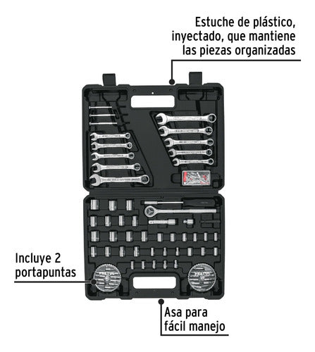 Pretul Juego De 100 Herramientas 1/4 Y 3/8 Para Mecánico 4