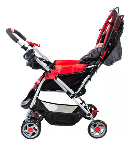 Dencar Mickey Minnie Baby Stroller Crib - Reinforced and Foldable 2