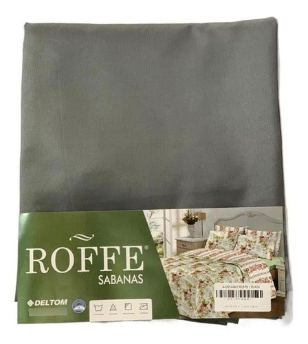 Pack of 3 Adjustable Queen Size Sheets 220 X 240 Cm - Roffe 22