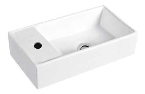 Rectangular Countertop Sink Porcelain 46x25.5x12.5 Aries AR2329 0