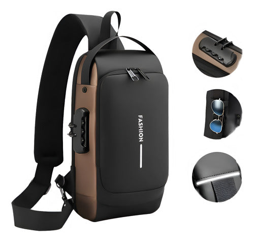 Fashion Premium Shoulder Backpack Waterproof Bag with USB Port 5