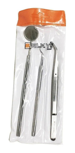 Belkys Kit Triada Espejo + Pinza De Algodón + Explorador 0