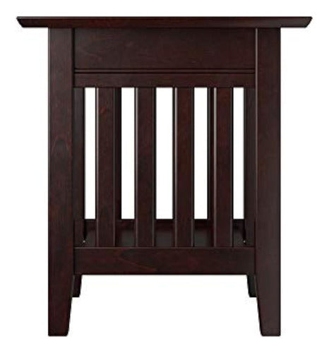 Atlantic Furniture Mission End Table with Charging Station 1