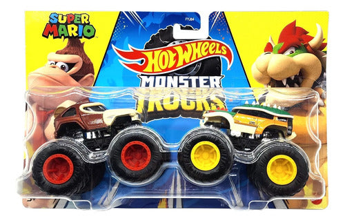 Hot Wheels Pack X2 Monster Trucks Demolition Doubles 9.5cm 1