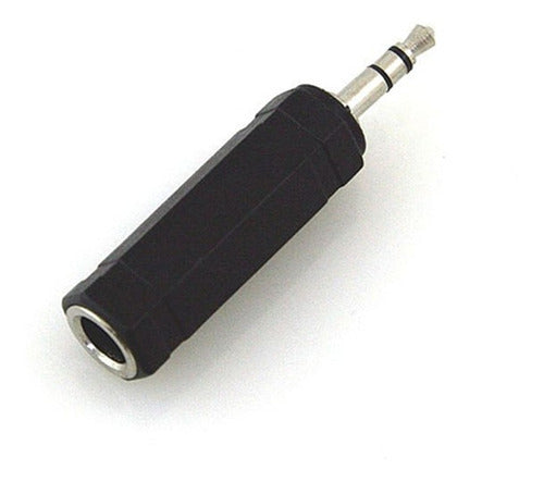 Adapter MiniPlug 3.5 Stereo Jack 6.5 Mono Guitar to PC - Pack of 5 Units 2