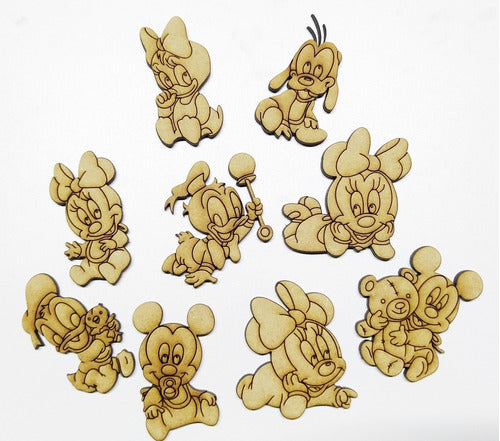 35 Formas Minnie 5cm Mdf Fibrofacil Souvenirs Candybar Bebe 2