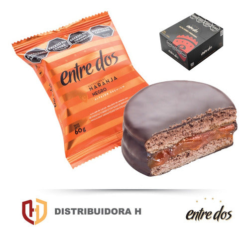 Entre Dos Premium Alfajor - Box of 12 Choco Orange 0