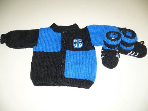 Paratubebe First Rugby Sweater and Booties Set for Your Baby 4