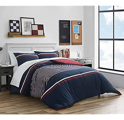 Nautica - Mineola Collection - Reversible Comforter 100% Cotton 0