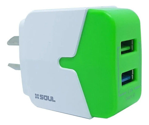 Soul Double USB Charger for Samsung A01 A02 A03 M10 A2 A10 J7 1