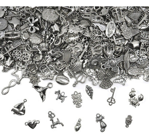 Assorted Small Metal Pendants Souvenir Necklaces X500g 0