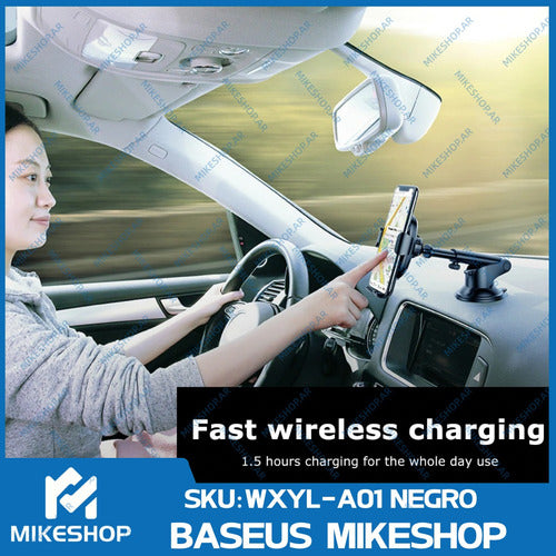 Baseus Wireless Charger Gravity Car Mount for S8 S9 S20 iPhone X 11 5