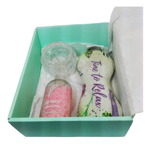 Luxurious Rose Aroma Spa Relaxation Gift Box Set Nº48 - Set Gift Box Caja Regalo Box Rosas Kit Aroma Spa N48 Relax