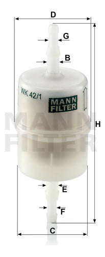 Filtro De Combustible Renault R9 1.4 Gtl 0