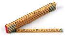 RACORT Foldable 2m Double Wooden Carpenter's Tape Measure x 12 Units 0