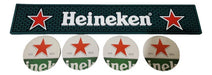 Heineken Bar Mat Esterilla Escurridor Barman + 4 Coasters 1