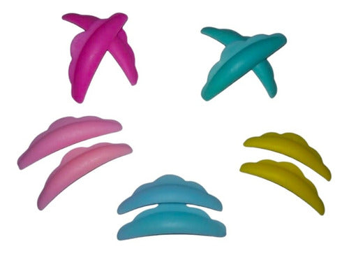 Reusable Full Color Silicone Curlers x10u Lifting 0