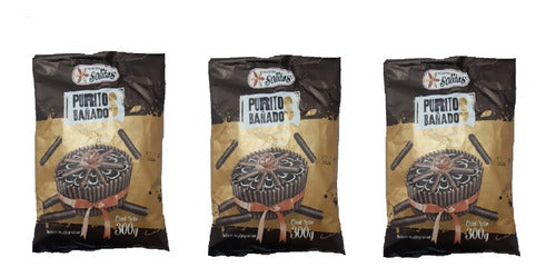 Urquiza Pack X 3 Pitillos/Habanitos Baño Chocolate Solitas X 300grs 0