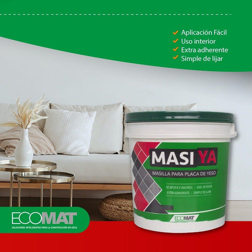 Ecomat Masiya 28 Kg Ready-to-Use Joint Compound for Gypsum Board 2