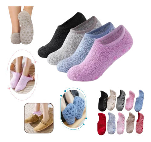 Fashion Wool-Lined Anti-Slip Short Slippers 31-35 0