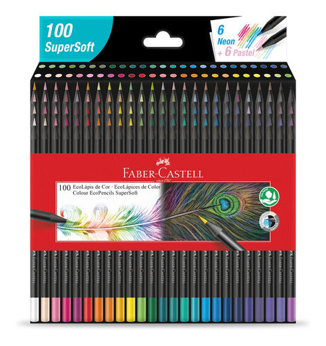 Faber-Castell Lápices De Colores Eco Súpersoft X100 0