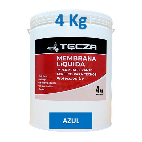 Tecza Membrana Liquida Techos 4 Kg Elastomerica 0