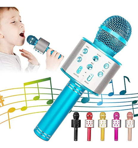 KIDWILL Wireless Bluetooth Karaoke Microphone for Kids 0