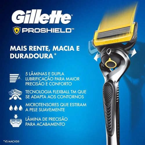 Carga Refil Gillette Fusion Proshield 5 - 10 Cartuchos 2