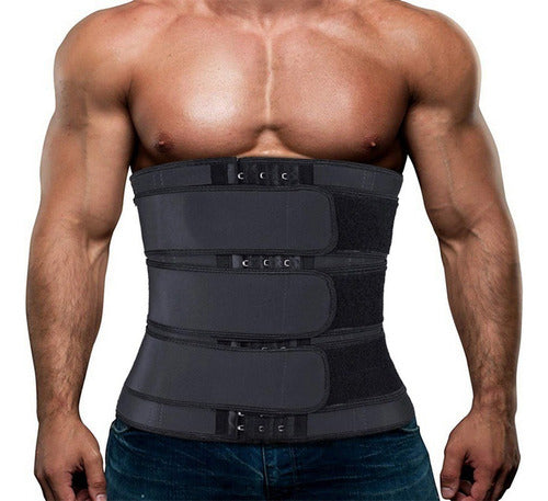 R Modelador Corporal Masculino Sweat Belt Fat Burning 0