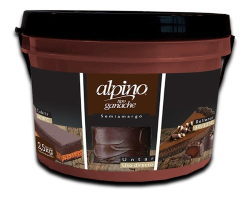 Alpino Dark Chocolate Ganache Type 2.5kg 0