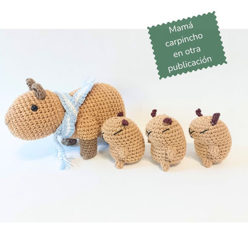 Tejidos Nanda Mini Carpincho Amigurumi Crochet 3