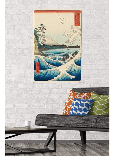 Trends International Hiroshige - The Sea At Satta Wall Poster 1