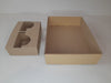 10 Corrugated Cardboard Trays with Coasters 40x20x6 3