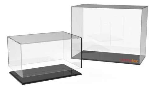 LETATEC Caja Acrílica Con Base, Vitrina P/ Coleccionables Cba-101515 0