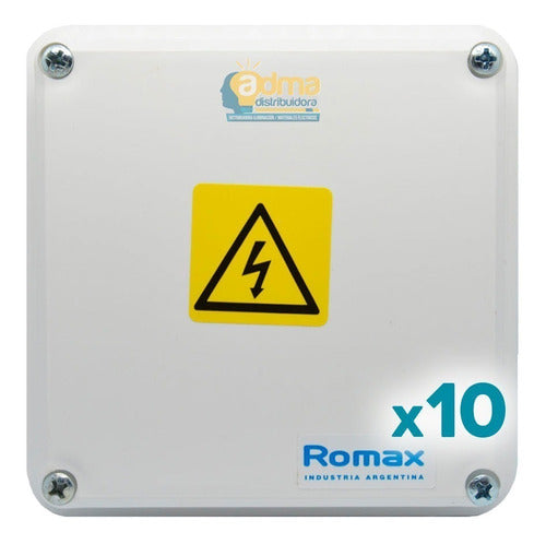 Romax Waterproof Outdoor Box for Balun Connections 8x8x8 Pack of 10 0