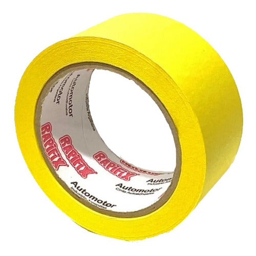 Rapifix Adhesive Plastic Tape 48 Mm X 50 M Yellow 0