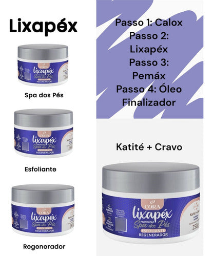 Creme Esfoliante Lixapéx Cora Spa Do Pés Karité + Cravo 250g 1