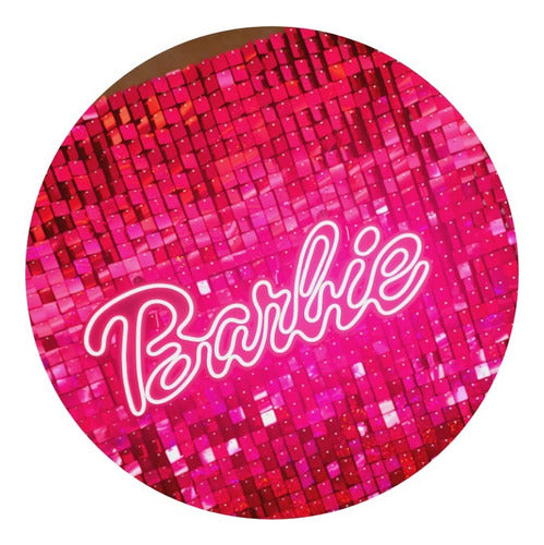 Rental Barbie Neon Shimmer Wall for 15th Birthday Children's Parties 0