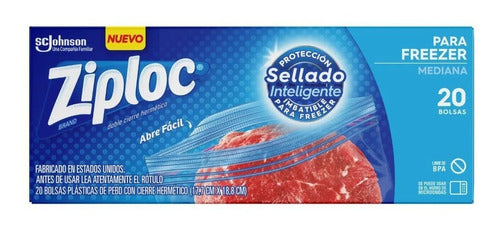 Ziploc Para Freezer Medianas X 20 Unidades X 6 Unidades 0