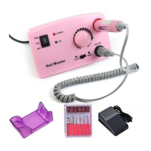 Torno Para Uñas Profesional Manicuría Con Pedal + Accesorios 0